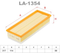 как выглядит фильтр воздушный lynxauto la-1354 на фото