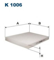 как выглядит фильтр салона filtron k1006 на фото