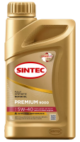 как выглядит масло моторное sintec premium 9000 5w-40 a3/b4 sn/cf 1л на фото