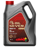 как выглядит масло моторное s-oil 7 red #9 sp 5w30 4л на фото