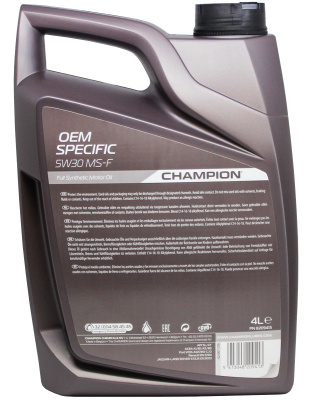OEM Specific 5W30 MS-F 4L_2 OEM Specific 5W30 MS-F 4L_2